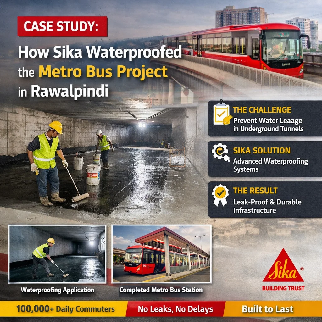 Case Study: How Sika Waterproofed the Metro Bus Project in Rawalpindi