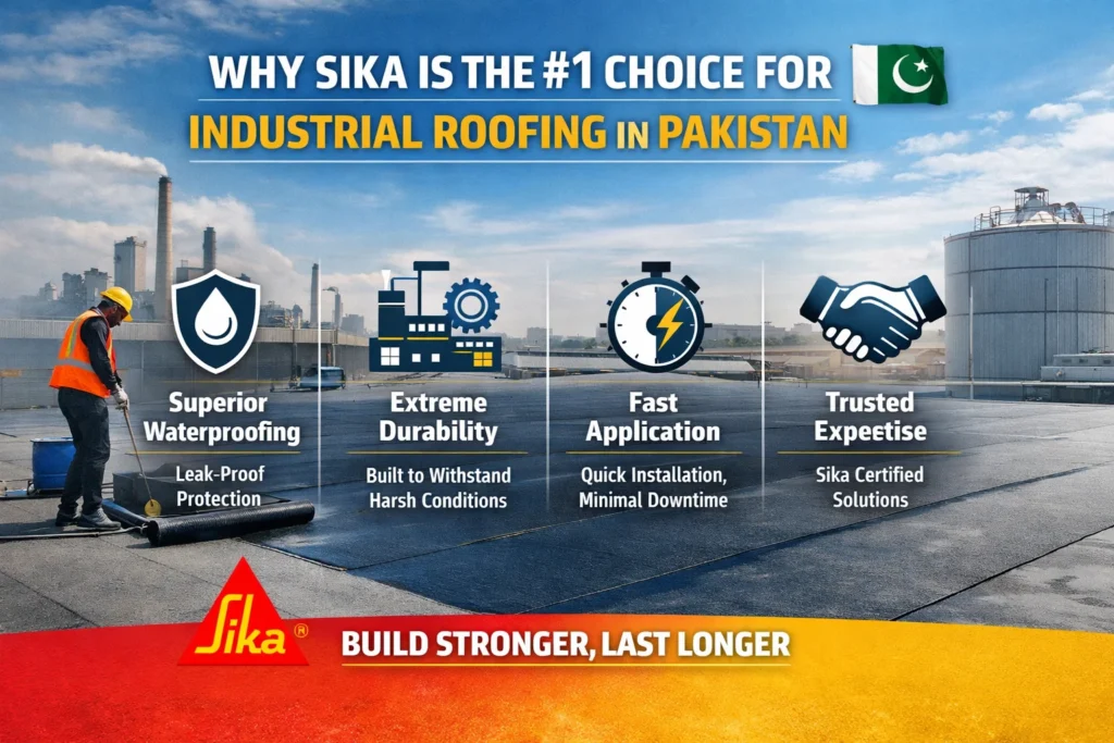 Why Sika is the #1 Choice for Industrial Roofing in Pakistan