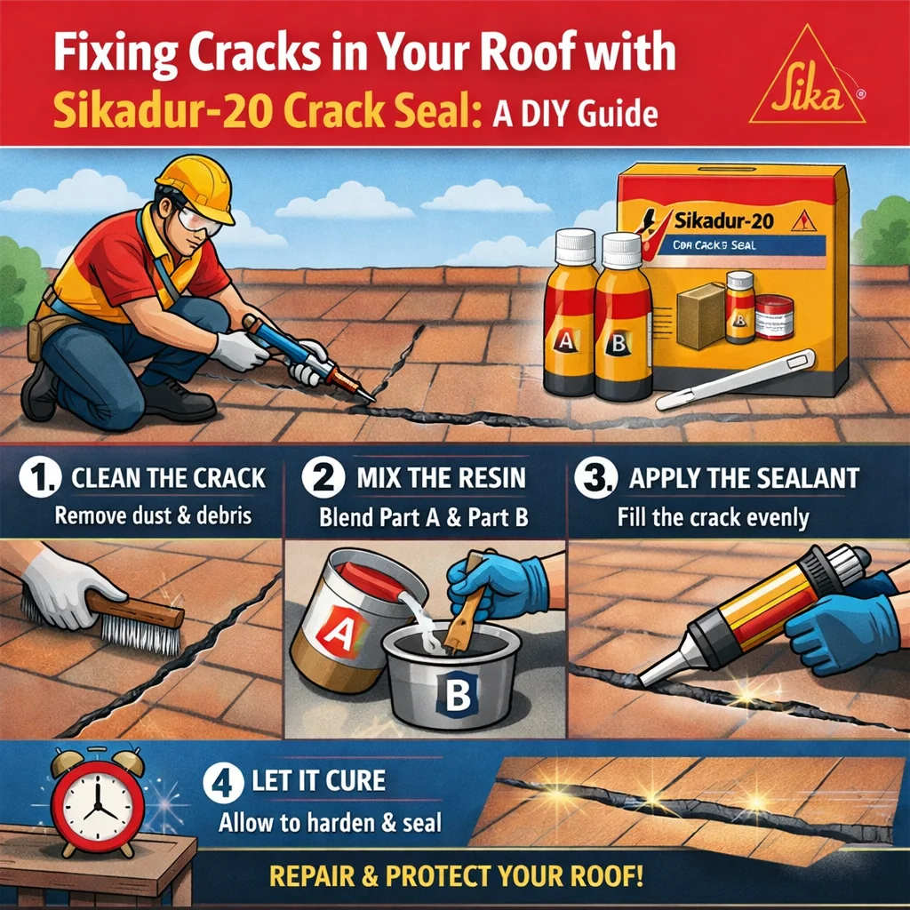Fixing Cracks in Your Roof with Sikadur-20 Crack Seal: A DIY Guide