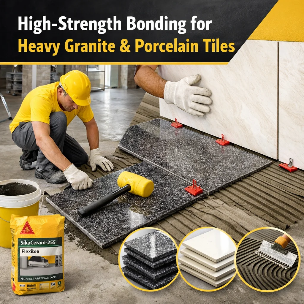 High-Strength Bonding for Heavy Granite & Porcelain Tiles | Sika Chemicals
