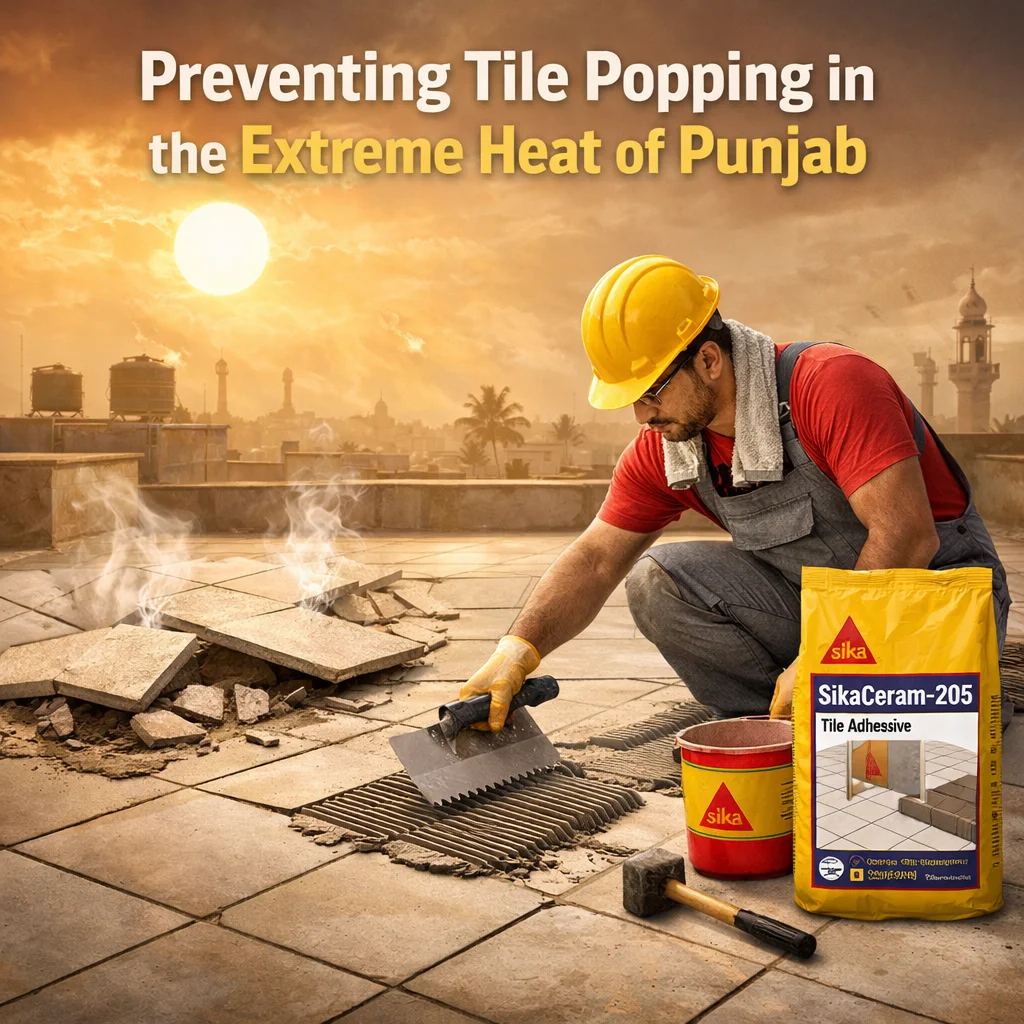 Preventing Tile Popping in Punjab's Extreme Heat | Sika Chemicals Pakistan