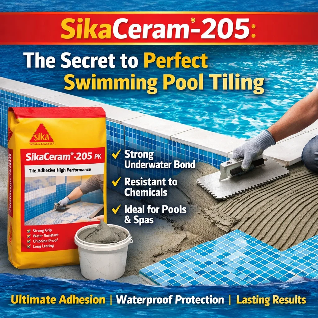 Sika Ceram-205: The Secret to Perfect Swimming Pool Tiling
