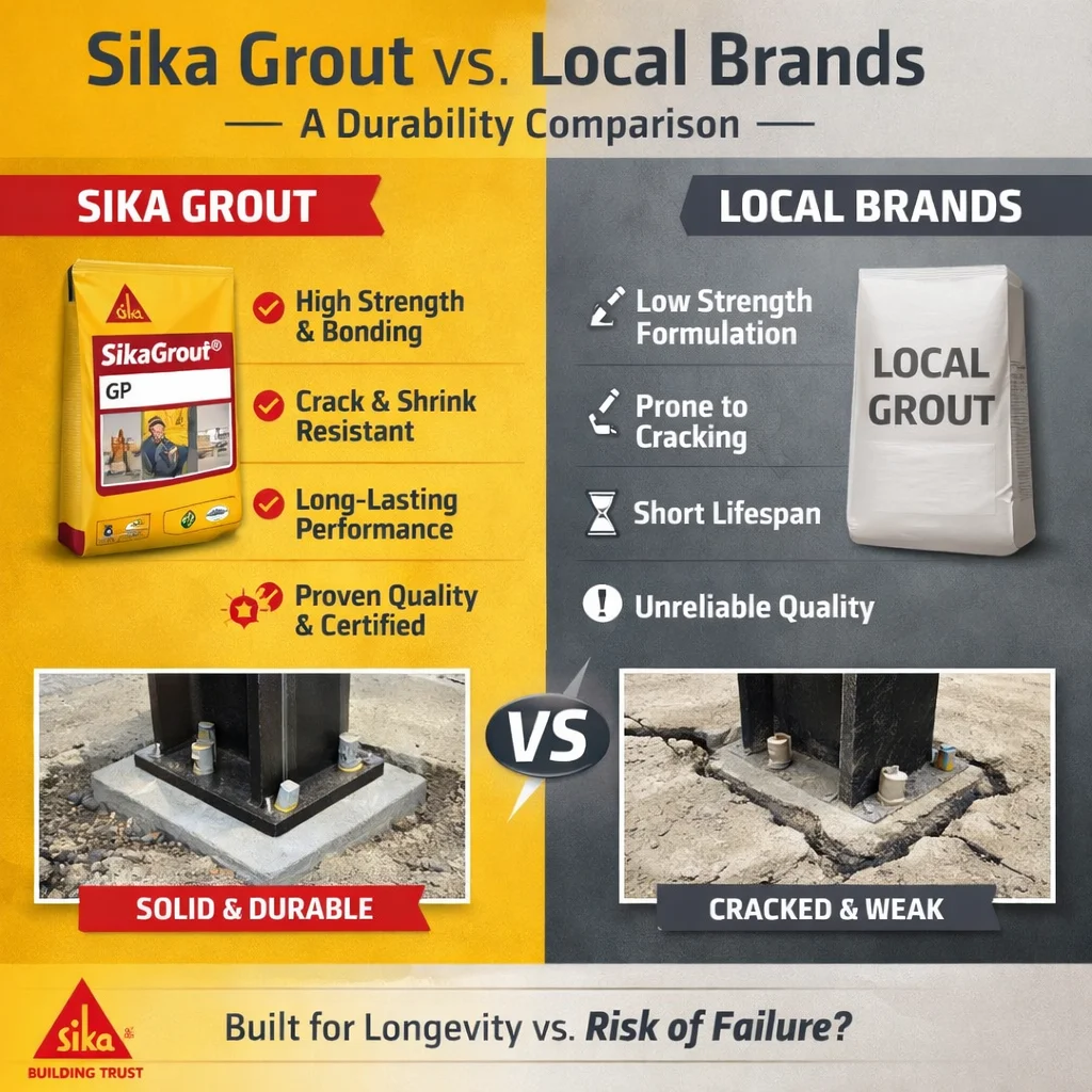 Sika Grout vs. Local Brands: A Durability Comparison | Expert Guide 2026