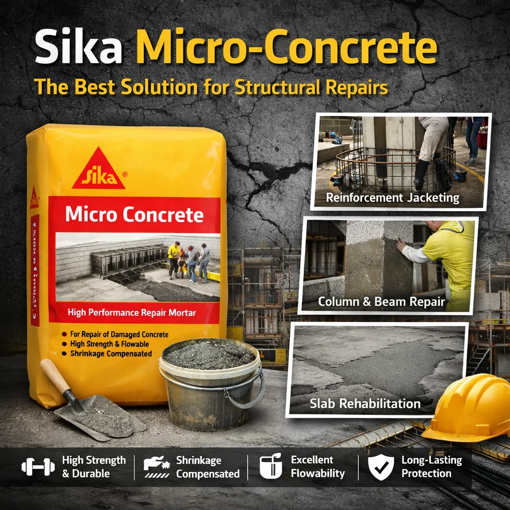 Sika Micro-Concrete: The Best Solution for Structural Repairs