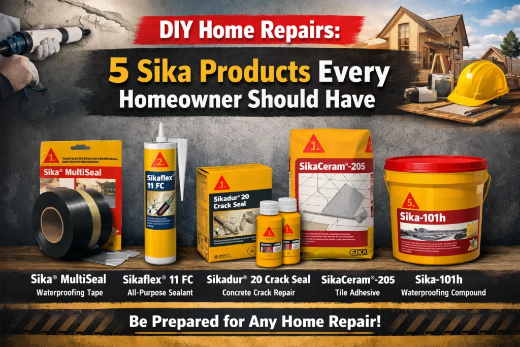 DIY Home Repairs Made Easy: 5 Must-Have Sika Products | Sika Chemicals