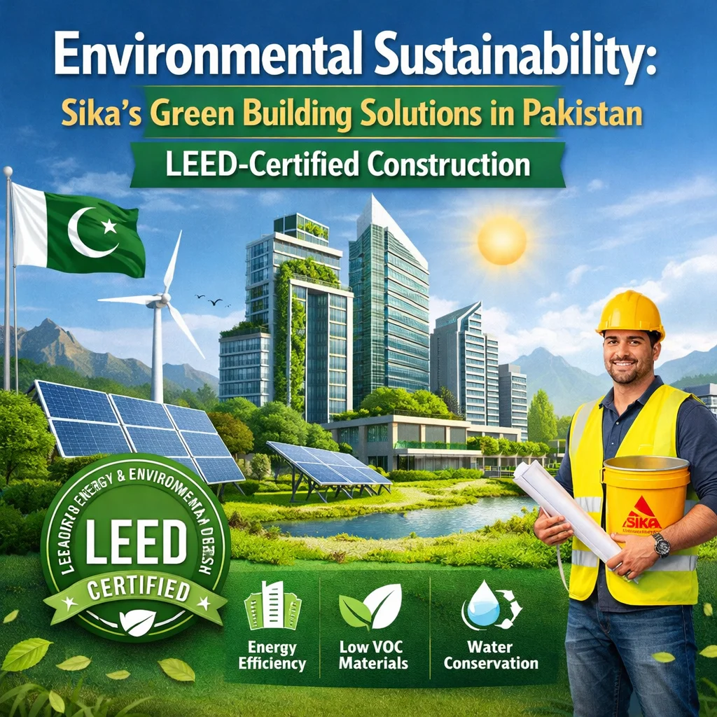 Environmental Sustainability: Sika’s Green Building Solutions in Pakistan | LEED-Certified Construction
