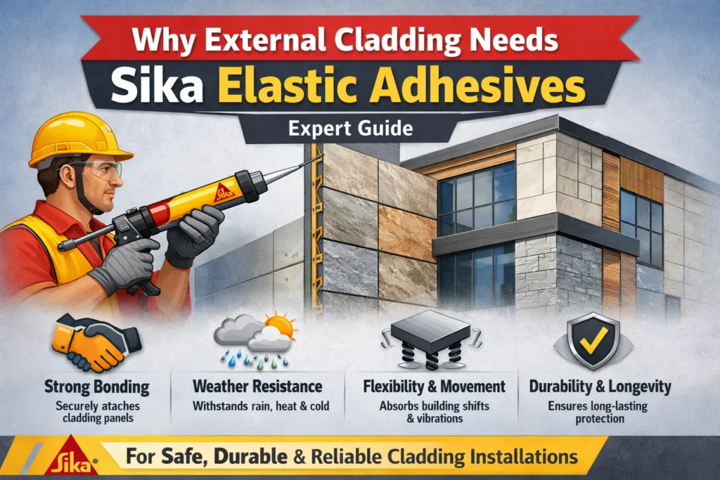Why External Cladding Needs Sika Elastic Adhesives | Expert Guide