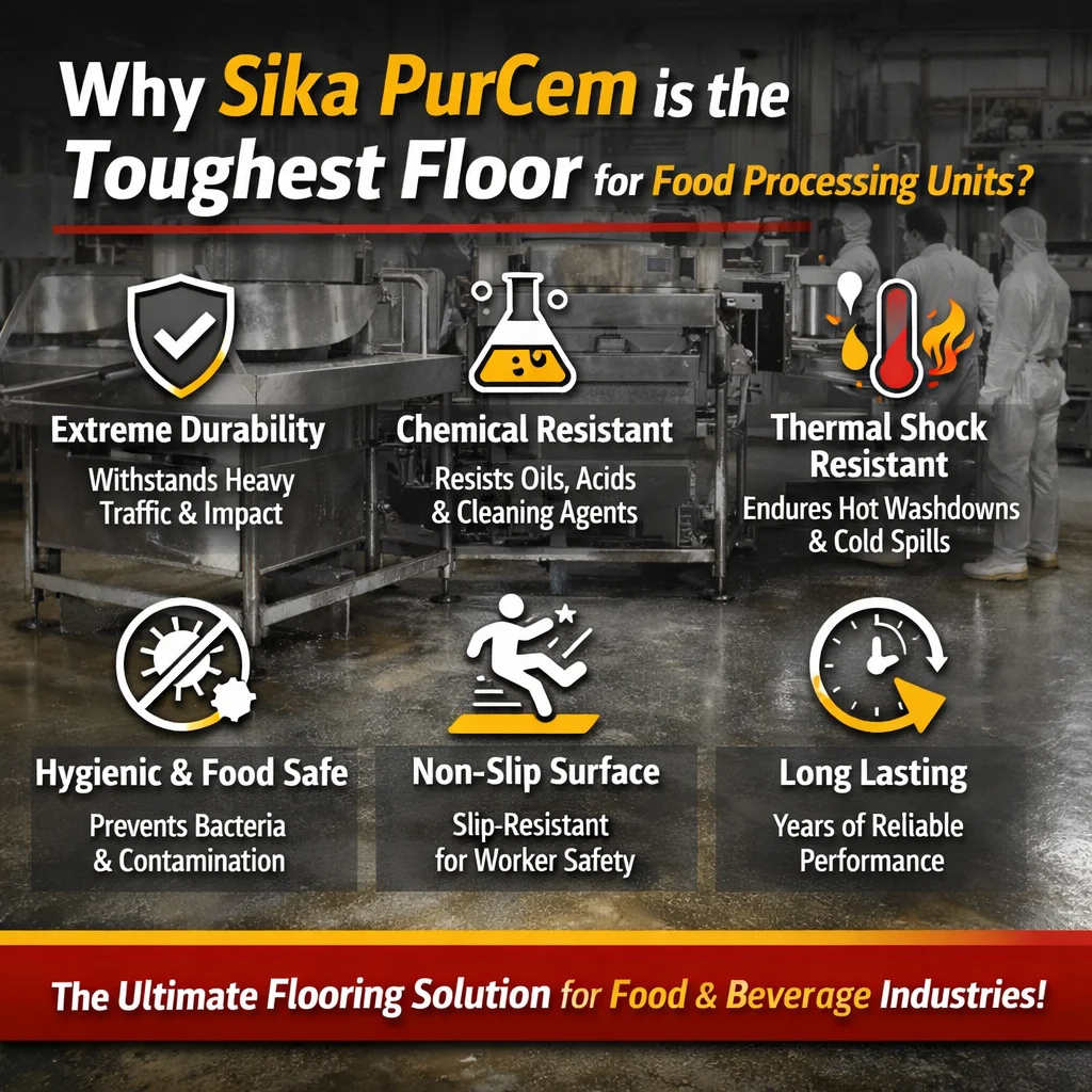 Why Sika PurCem is the Toughest Floor for Food Processing Units | Sika Chemicals Pakistan