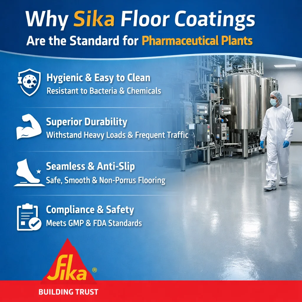 Why Sika Floor Coatings Are the Standard for Pharmaceutical Plants